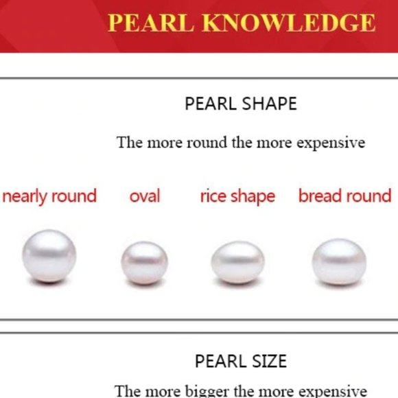 NEW 925 Silver Natural  Pearl Stud Earrings - Picture 10 of 13